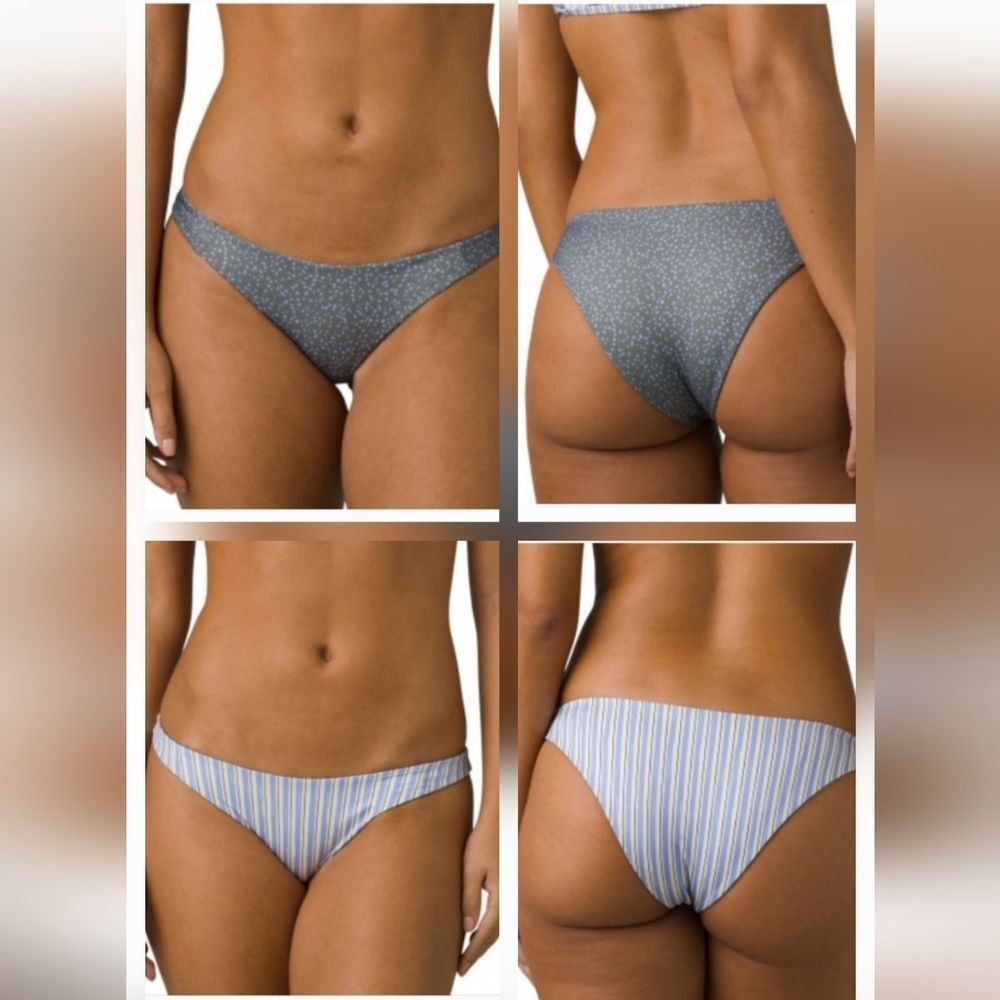Prana Elina Reversible Bikini Bottoms Sz Sm